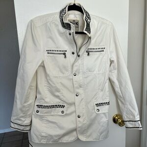 Custom Stoned White Express Jacket